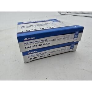(QTY 8) ACDelco Spark Plug iridium 12637197 41-124 for 2019 Chevrolet Spark